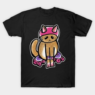 Brown Roller Cat T-Shirt